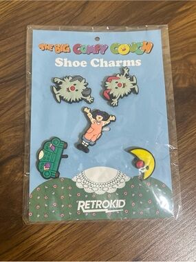 The Big Comfy Couch Shoe Charms Loonette Set from RetroKid NEW
